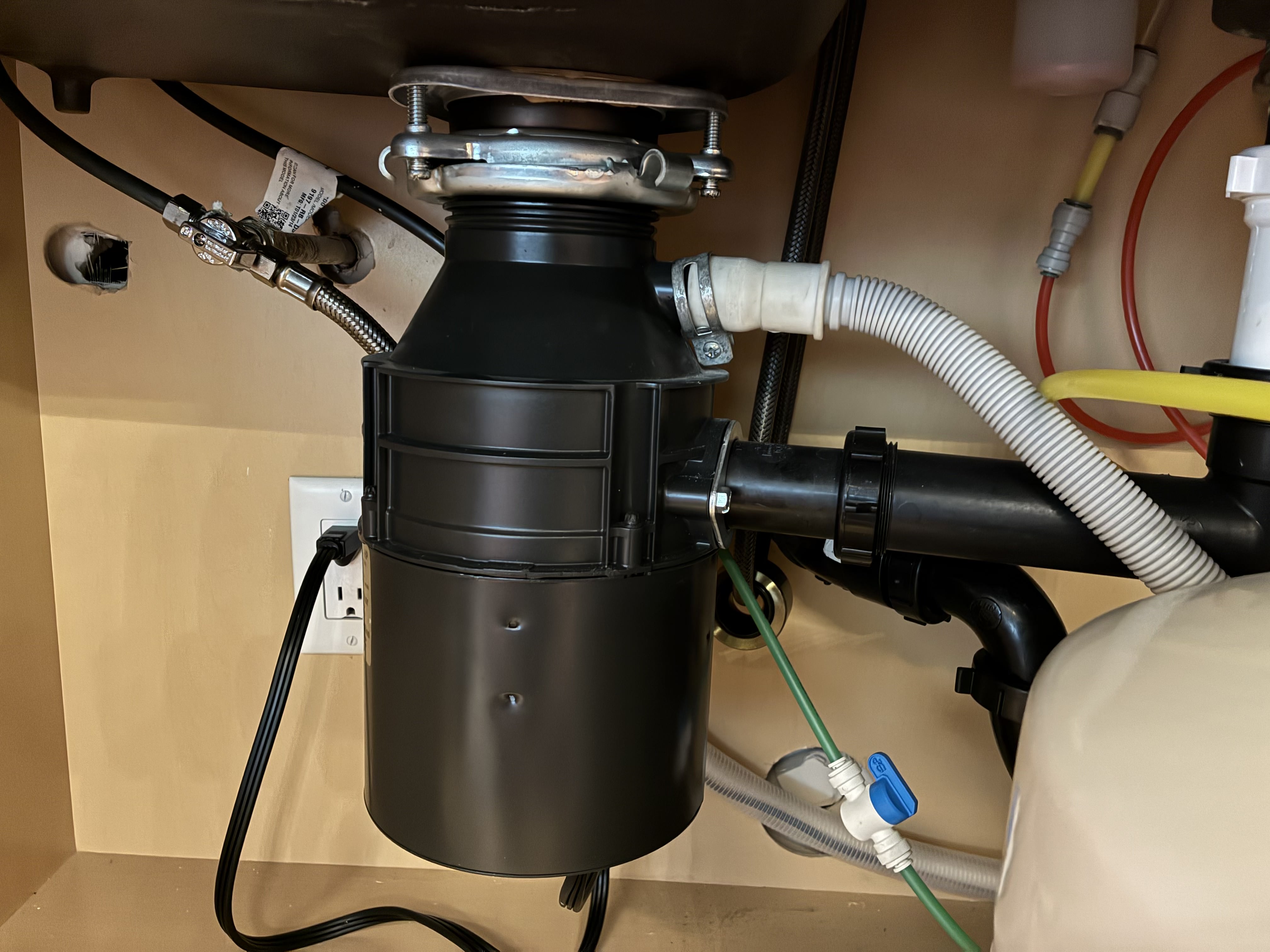 Garbage disposal replacement work